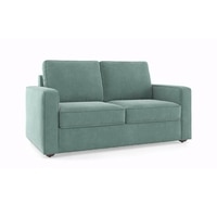 Apollo Compact Sofa Set (Colour : Dusty Turquoise Velvet, Cushion : Soft, Back Type : Regular, Seater : 2+1+1)