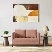 Florence Premium 2 Seater Fabric Sofa in Mocha Mouse Velvet Colour