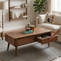 Scandinavian Dover Coffee Table Cocoa Finish