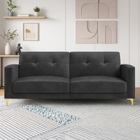 Novelle 3 Seater Click-Clack Sofa cum Bed  in Dark Grey Colour