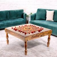 Sydney Sheesham Wood Coffee Table In Teak Finish