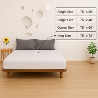 Premium Terry Polyester Fabric Waterproof Mattress Beige King 75X72