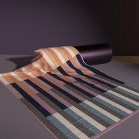 Jaipur Rugs Soft Chevron Wool Dhurrie Rug Blue 8x10 ft