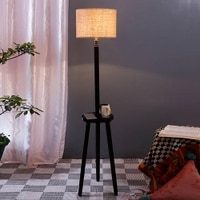 Gates Beige Cotton Shade Floor Lamp