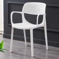 Kepler Brooks Vola Cafeteria Dining Chair in White Colour