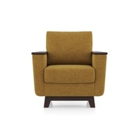 Corby Essential 1 Seater Fabric Sofa In Ochre
