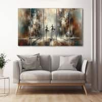 The Castle Decor Dance Abstract Wall Art Set of 5 Digital Painting 27x48 Inch