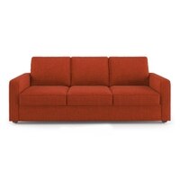 Apollo Compact Sofa Set (Colour : Lava, Cushion : Soft, Back Type : Regular, Seater : 3+1+1)