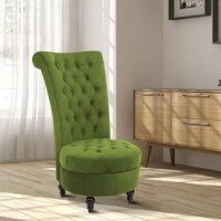 Piece High Back Accent Chair in Mint Green Colour