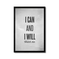 The Castle Decor I Can And I Will Watch Me Wall Art 8x12 Inch