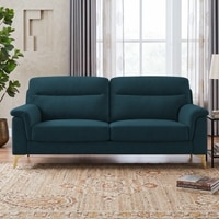 Niwara Velvet 3 Seater  sofa in T Blue color