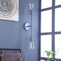 Filo Grey Metal Wall Light
