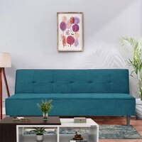 Palermo Click-Clack Sofa cum Bed in Green Colour