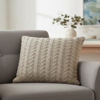 Colette Cloudy Grey Cotton Cushion Cover 16X16  Inches