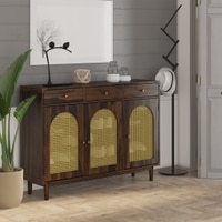Flow Sheesham Wood  Shoerack  In Provincial Teak Finish