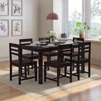 Oliver Solid Wood Dining Chair Set Of 2 In Mahogany Finish