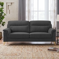 Niwara Velvet 3 Seater sofa in Dark Grey Color