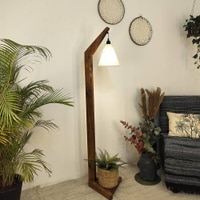 Charles Beige Jute Floor Lamp with Beige Jute Base