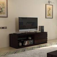 Vector Solid Wood TV Unit in Mahogany Finish