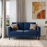 Liverpool 2 Seater Fabric Sofa in Delft Blue Colour