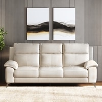 Emila 3 seater fabric sofa in Cream Colour