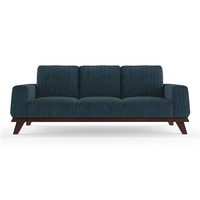 Granada Premium 3 Seater Fabric Sofa in Indigo Blue Colour