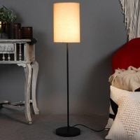 Sabin Beige Jute Shade Floor Lamp