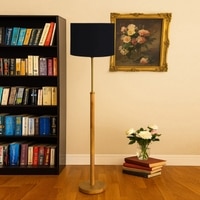 Devansh Wood & Metal Floor Lamp