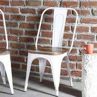 Olliver Swivel Metal Dining Chair in Glossy Finish