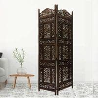 Laurynn Solid Wood 4 Panel Room Divider