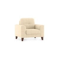 Verona Premium 1 Seater Fabric Sofa in Birch Beige Colour