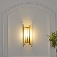 Hollis Brass and Glass Wall Light