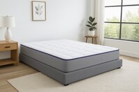 HR Max With NIVF Technology 6 Inch Queen Size High Resilience (HR) Foam Mattress (75X66 Inches), Both Side Quilted, SoftRelax Comfort with Visco Memory Foam