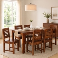 Tarragon 6 Seater Dining Set In Walnut Finish