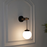 Timber Shine Brass Metal Finish Wall Light