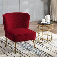 Ruba Accent Chair in Maroon Colour