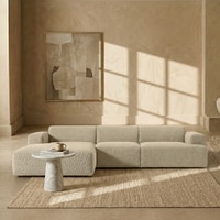 Sophisticated Wood Right Aligned 3-Seater With Upholstery Non Storage Sofa In Grey Colour