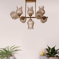 Devansh Gold Wall Mounted Lamp With Off-White Cotton Shade