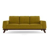 Granada Premium 3 Seater Fabric Sofa in Olive Green Colour