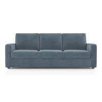 Apollo Compact Fabric Sofa (Colour : Ocean Weave, Seating Capacity : 3 Seater, Cushion Type : Hard, Back Type : Regular Back)