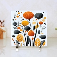 Vibrant Foliage Marble Showpiece
