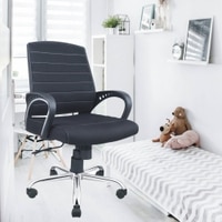 Smart Ergonomic Chair With Breathable Black Mesh Fabric