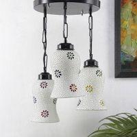 Ryland Multicolour Glass Cluster Hanging Light
