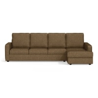 Apollo Sofa (Colour : Dune, Cushion : Soft, Back Type : High Back, Seating Capacity : Right Aligned 3 Seater + Right Aligned Chaise + Ottoman)