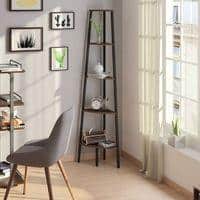 Wallace Engineered Wood Bookshelf in Wenge Finish