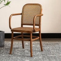 Mehro Solid Wood Dining Chair in Walnut Colour