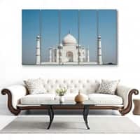 The Castle Decor Taj Mahal View Wall Art Set of 5 27x48 Inch
