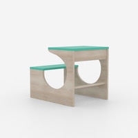 Montessori Toddler Activity Table & Chair in Oak and Teal