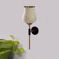 Devansh Metal Electric Wall Light in Black Colour with Multi Shade Count of 1 Light