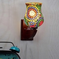 Devansh Solid Wood Electric Wall Light in Multi Colour with Multi Shade Count of 1 Light